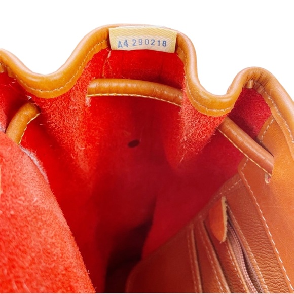 Vintage Dooney & Bourke Dover Drawstring Case Shoulder Crossbody Bag Red - Picture 11 of 16